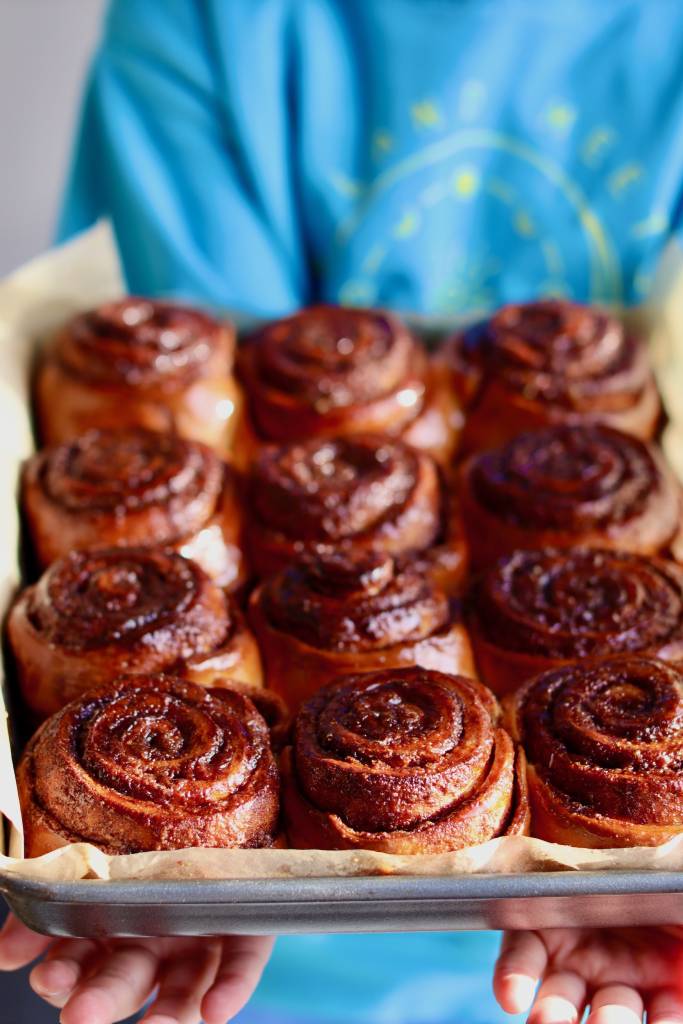 Cinnamon buns autumn baking classs